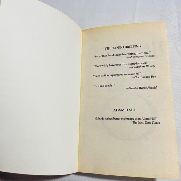 The Tango Briefing By Adam Hall Paperback Novel Vintage Book - Picture 4 of 6